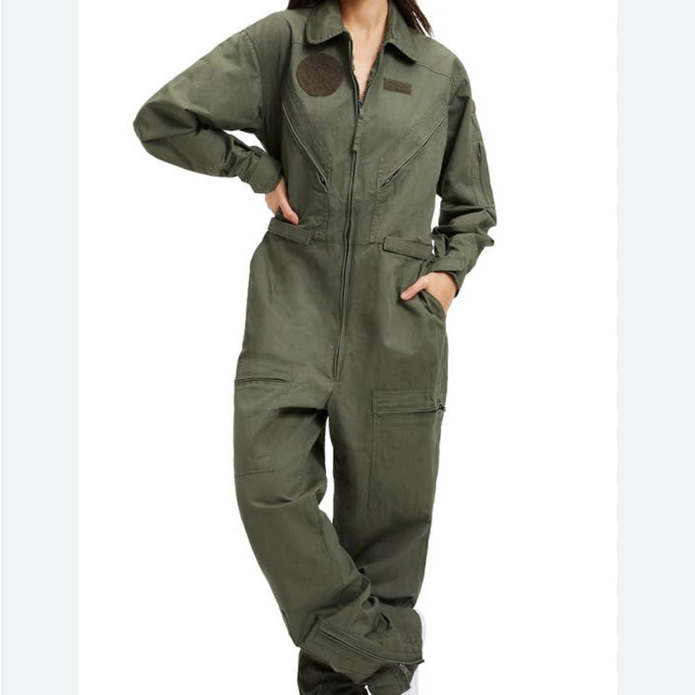 Good American Fern Green Flight Suit